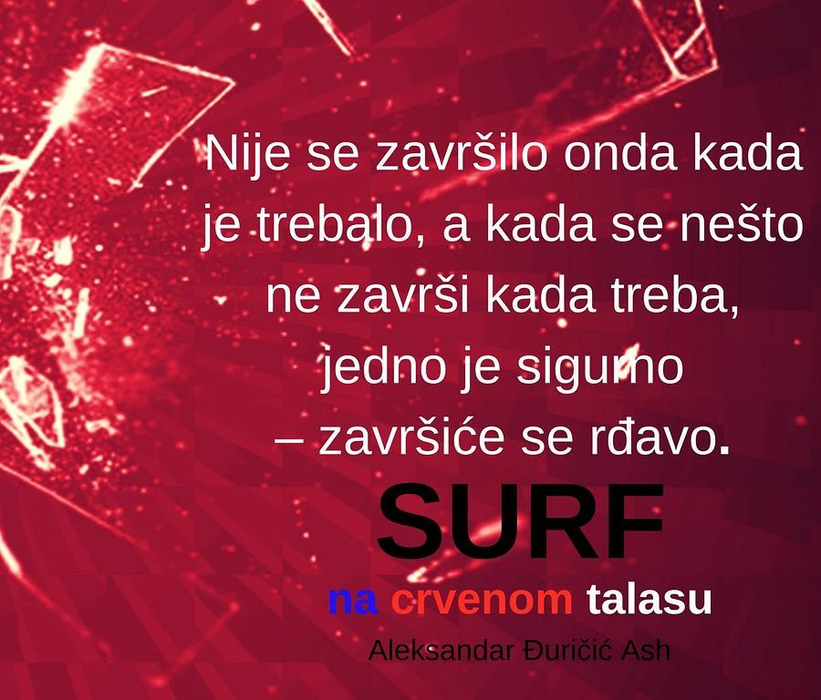 surf na crvenom talasu